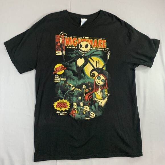Delta Other - Vintage Disney Nightmare Before Christmas T Shirt Comic Book Cast Mens Size L